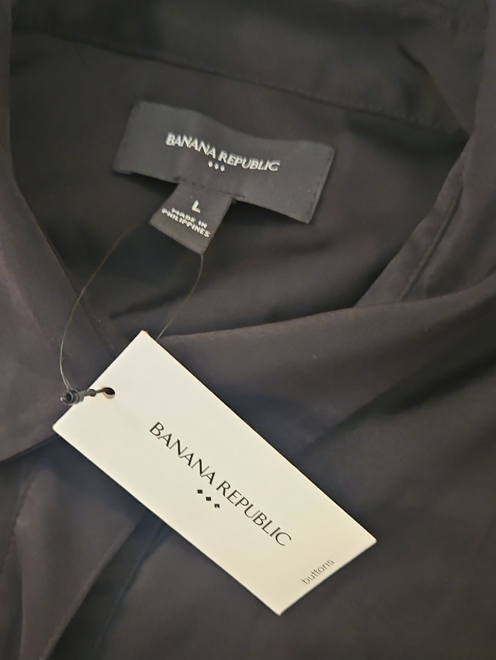 Banana Repyblic Long Button-Down Shirt Dress - Picture 9 of 10